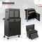 2 in 1 Tool Chest & Cabinet with 5 Sliding Drawers Rolling Garage Organizer
